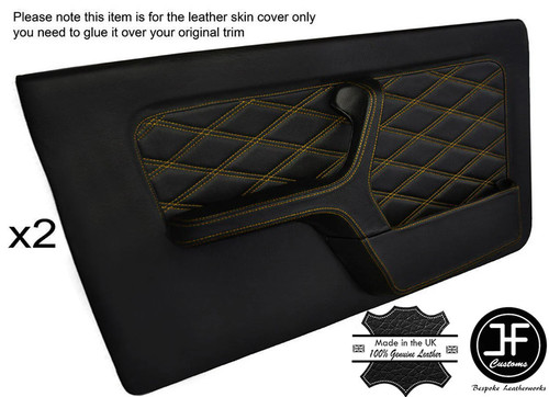 Yellow diamond stitch - 2x, front