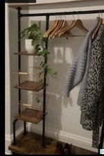 Industrial Style Clothing Rail