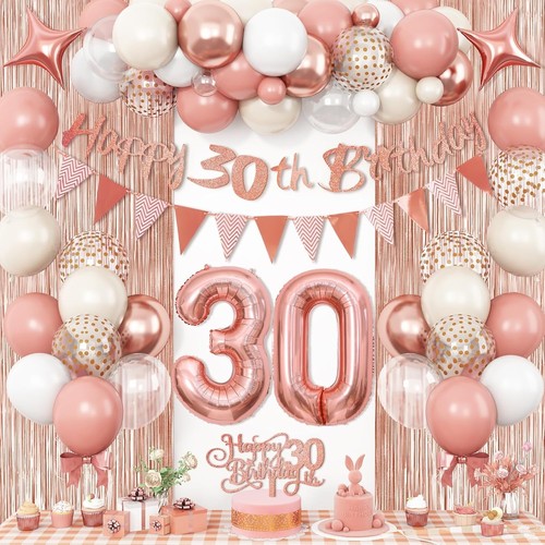 30th birthday decorations rose - decorations,