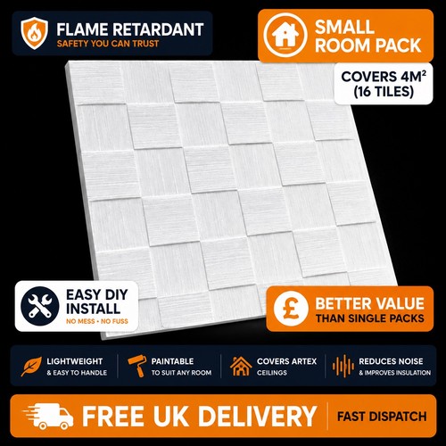 Ceiling tiles 50cm - x, 4m²