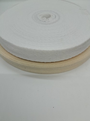 Cotton herringbone apron tape - herringbone,