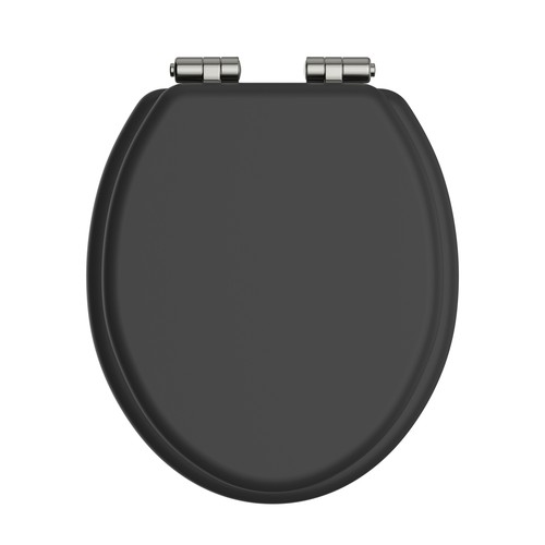 Heritage black toilet - toilet, seat