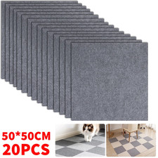 20PCS Carpet Tiles 50x50cm Box Commercial Retail Office Home Premium Flooring
