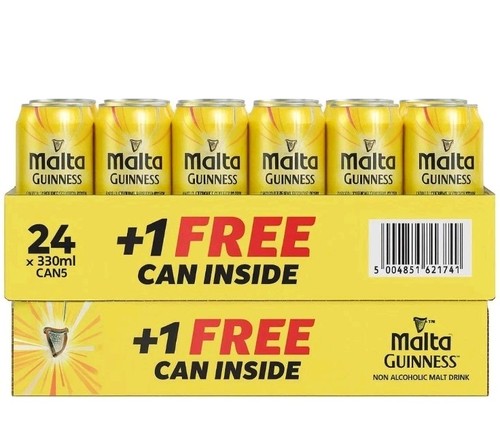 Malta guinness cans 33cl - guinness,
