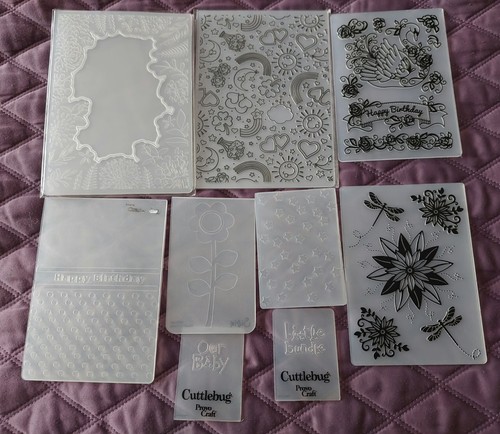 Mixed embossing folders 9 - mixed, x