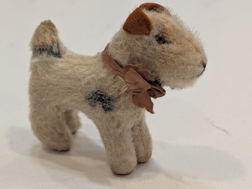 Vtg steiff mohair dog - vtg.,