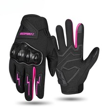 New Women  Armoured Knuckles Protection Motorbike Motorcycle Gloves All Weather