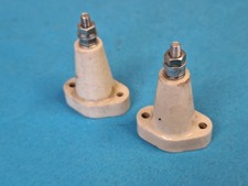 Ceramic 'Stand-off'  Insulator ~ Larger size ~ 1.10" x 1.50" x 1.60" High x 2