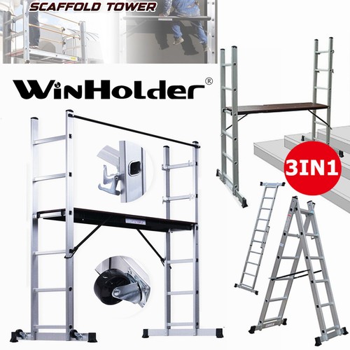 Aluminium scaffolding ladder - aluminium,