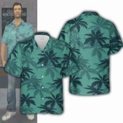 Mens button down vice city - mens,