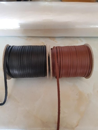 Square leather thonging - leather, boot