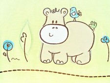 LIVING TEXTILES BABY Hippo COT