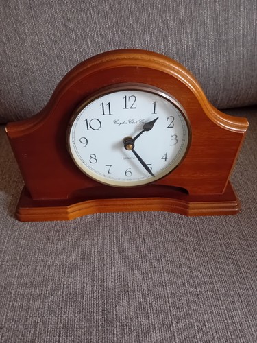 Cottage clock wooden mantel - wooden,