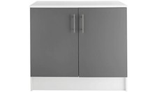 Athina 1000mm Fitted Kitchen Base Unit Grey Durable Functional Kitchen Storage