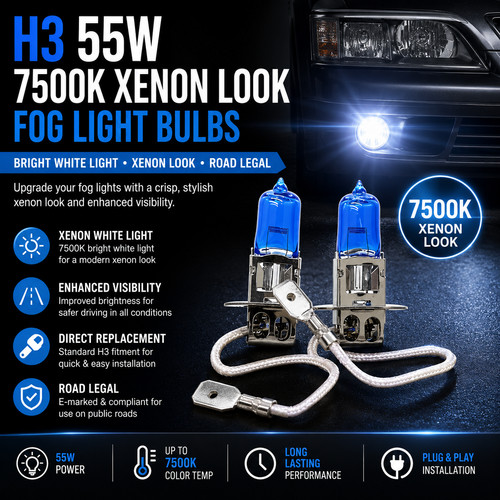 Front fog spot lights pair - lights,