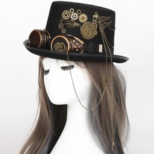 Steampunk Top Hat With Goggles