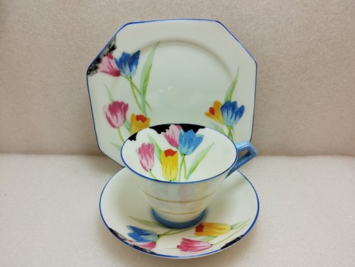 Art deco hand painted paragon - art,