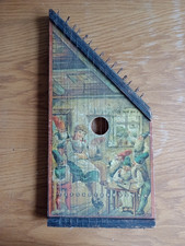 Old Vintage  zither lap harp
