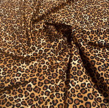 100% Pure cotton poplin Leopard Lynx Cheetah Zebra Animal Hide Fabric 114cm wide