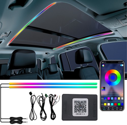 Car sunroof led light interior - car,