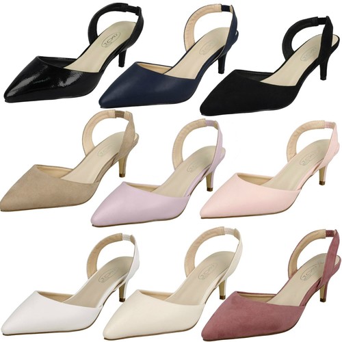 Ladies pointed toe kitten - pointed,