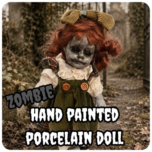 Porcelain horror zombie doll - porcelain,