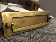Antique brass door Letter Box