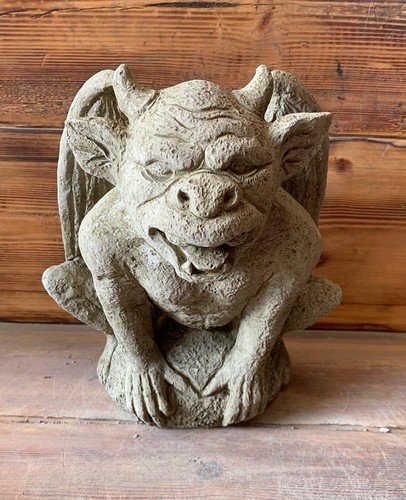 Stone garden gargoyle gremlin - stone,