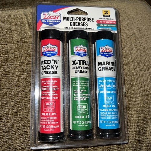 New lucas 3oz each - new, grease