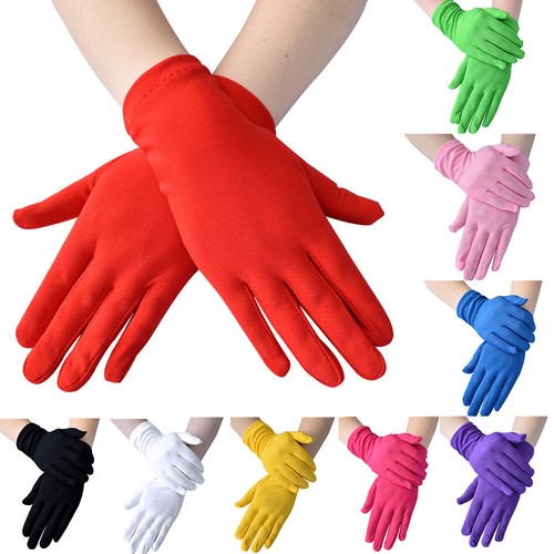 Ladies satin gloves thin - gloves,