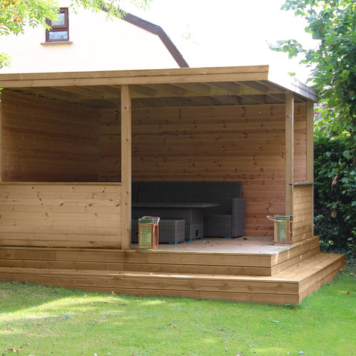 Garden treated timber decking - timber,