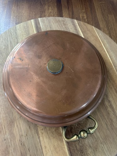 Vintage copper 28cm bed warmer - vintage,