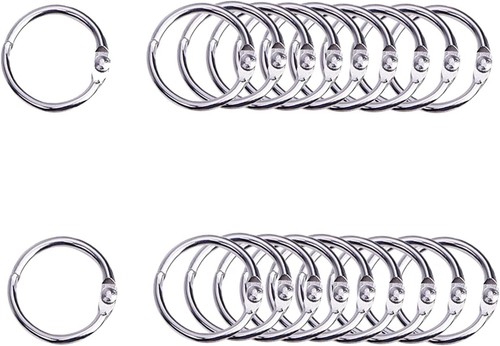 20pcs binder rings metal book - rings,