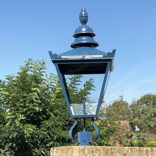 Blue lamp post top 90cm - lamp,
