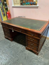 Mahogany pedestal desk