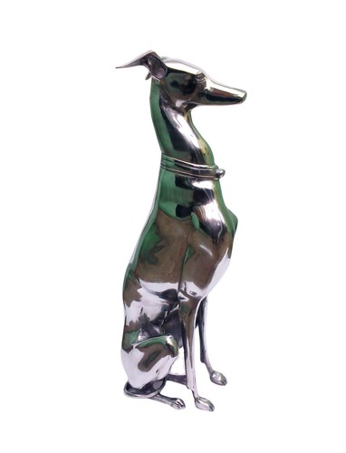 Large size aluminium greyhound - aluminium,