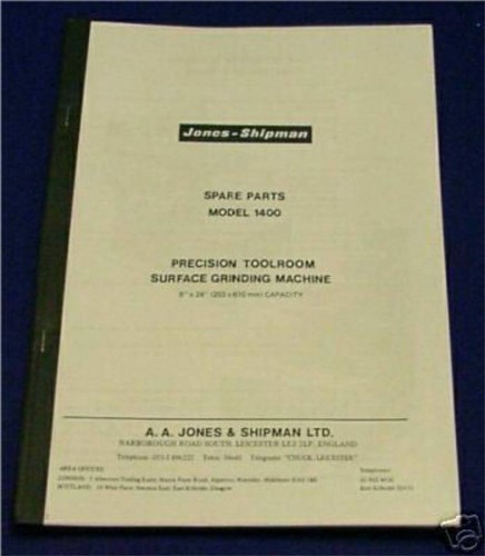 Jones shipman 1400 - &,