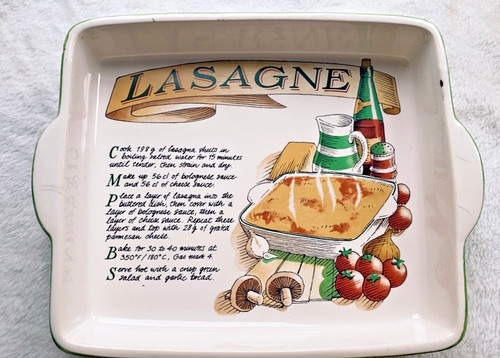 Vintage rayware recipe lasagne - rayware,