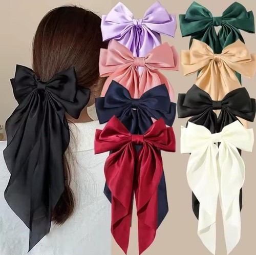 Large satin hair - satin, long