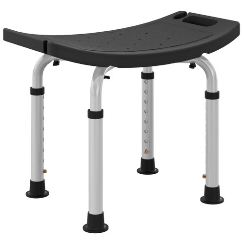 Homcom aluminium shower stool - homcom,