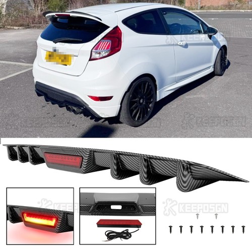 Shark fin rear diffuser bumper - fin,