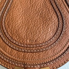 Chloe Small Marcie Crossbody Bag - Camel & Gold Hardware