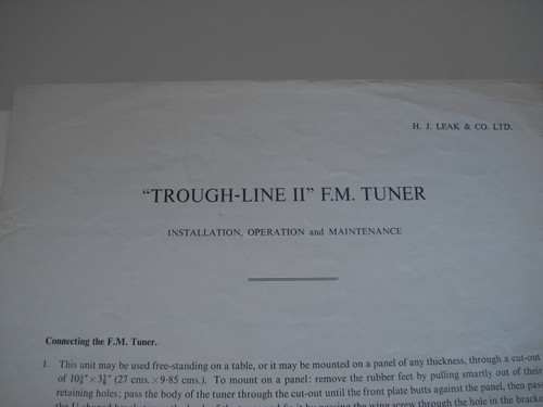 Leak troughline tuner - ii,