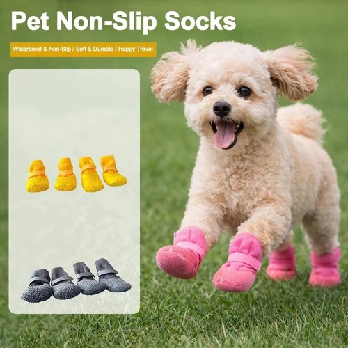 4pcs waterproof dog - dog, shoes