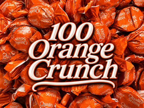 100 orange crunch - 100, x