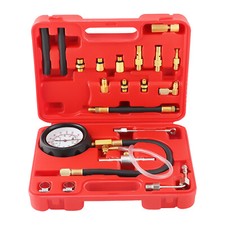 Car Fuel Injection Pump Tester Injector Pressure Test Gauge Tool Kit 0-140PSI