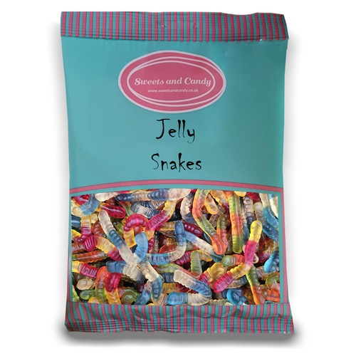 Jelly snakes 1kg fruity - snakes,
