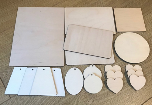 Assorted pack wooden shapes - pack,