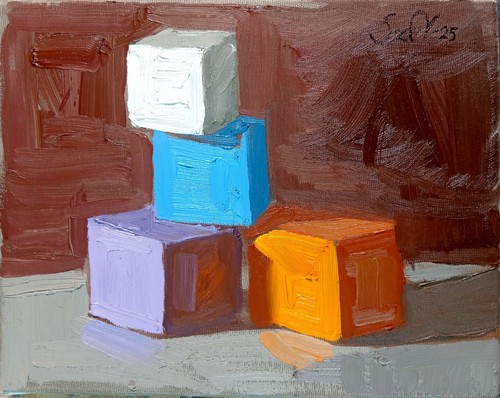Original oil painting color - original,