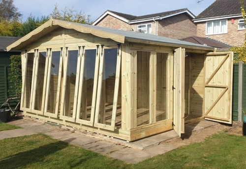 Summer house log lap - house,